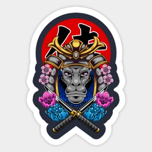 Samurai Gorilla 5 Sticker